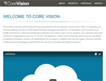 Tablet Screenshot of corevision.com.au